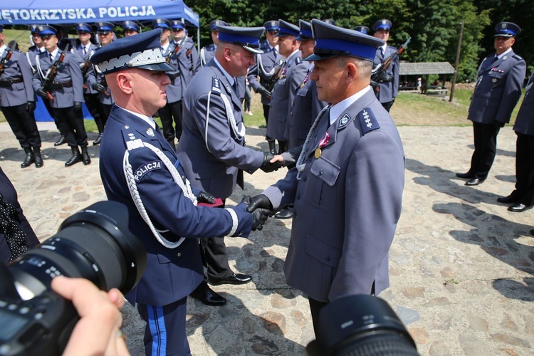 Wojeówdzkie Święto Policji na Świętym Krzyżu