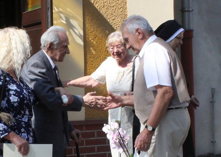 75. rocznica ślubu państwa Huków z Gliwic   