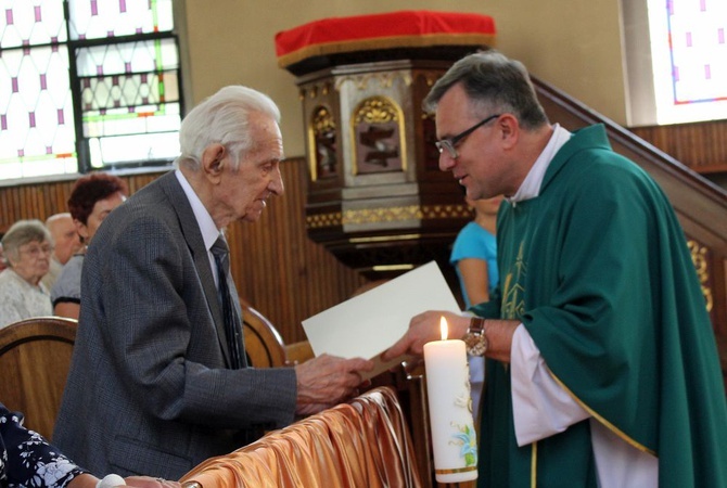 75. rocznica ślubu państwa Huków z Gliwic   