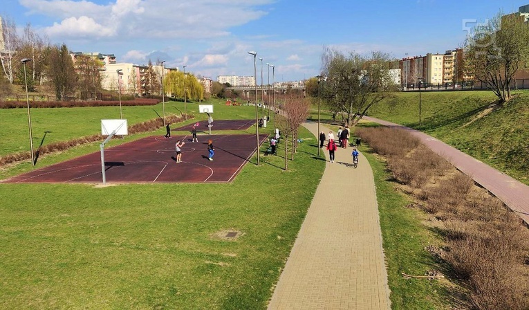 Park Jana Pawła II na lubelskich Czubach.