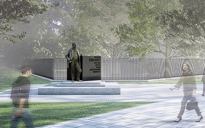 ▲	Monument zaprojektował Karol Badyna.