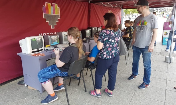 Retrogiercownia na katowickim rynku