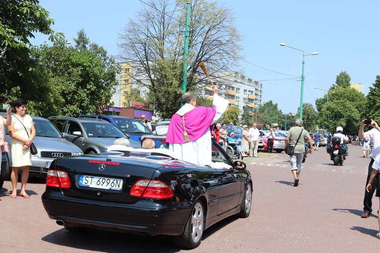 Błogosławienie pojazdów w Tychach