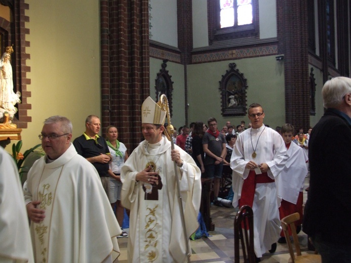 74 Piesza Rybnicka Pielgrzymka na Jasną Górę - Eucharystia na rozpoczęcie i wymarsz