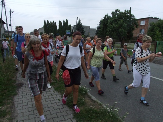 74 Piesza Rybnicka Pielgrzymka - przemarsz grup