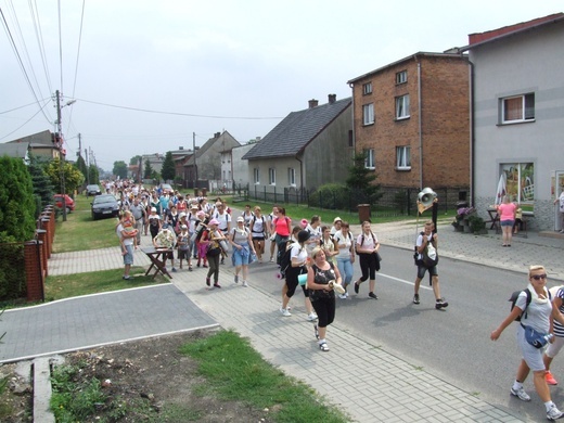 74 Piesza Rybnicka Pielgrzymka - przemarsz grup
