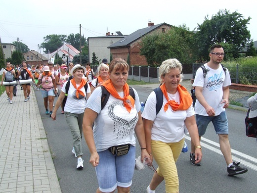 74 Piesza Rybnicka Pielgrzymka - przemarsz grup