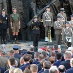 Uroczystości przed Pomnikiem Powstania Warszawskiego