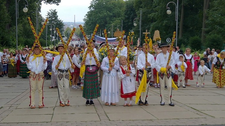 Wejście Pieszej Pielgrzymki Góralskiej na Jasną Górę 2019