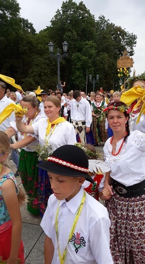 Wejście Pieszej Pielgrzymki Góralskiej na Jasną Górę 2019