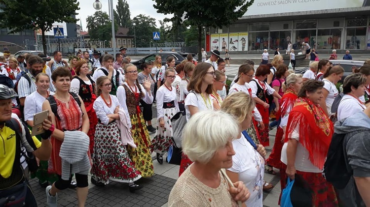 Wejście Pieszej Pielgrzymki Góralskiej na Jasną Górę 2019