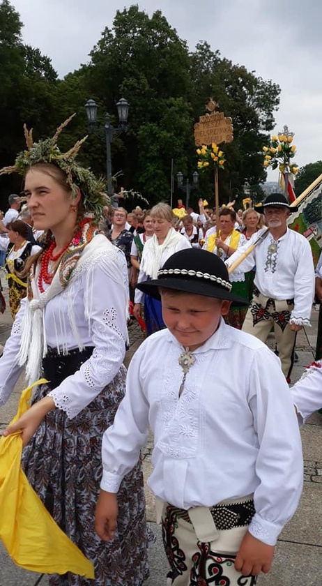 Wejście Pieszej Pielgrzymki Góralskiej na Jasną Górę 2019