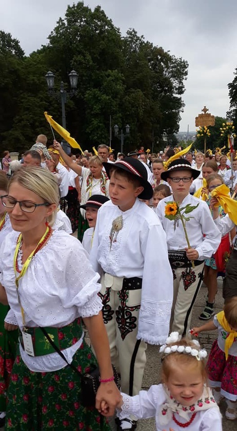 Wejście Pieszej Pielgrzymki Góralskiej na Jasną Górę 2019