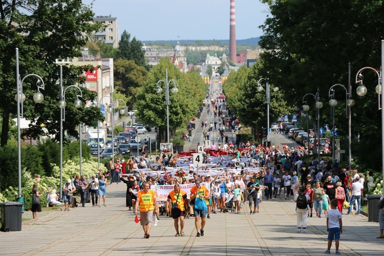 74. Piesza Rybnicka Pielgrzymka. Pątnicy u celu