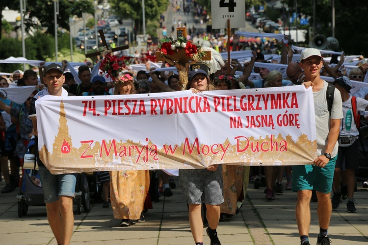 74. Piesza Rybnicka Pielgrzymka. Pątnicy u celu