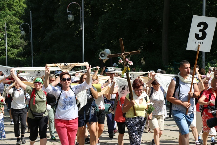 74. Piesza Rybnicka Pielgrzymka. Pątnicy u celu