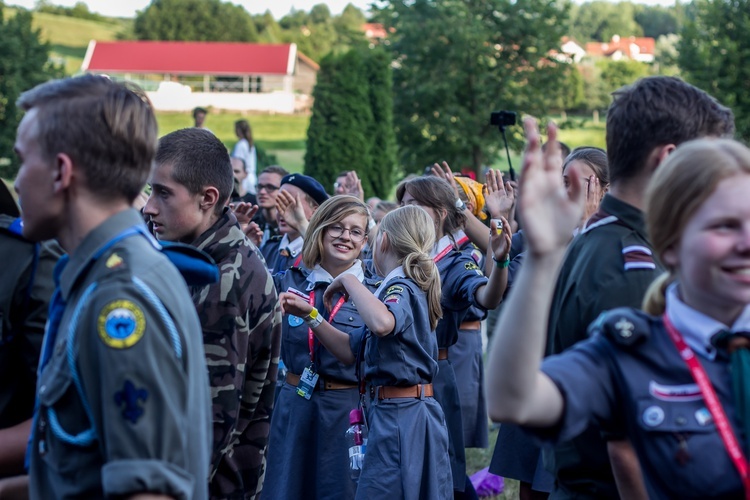 Harcerze w Gietrzwałdzie