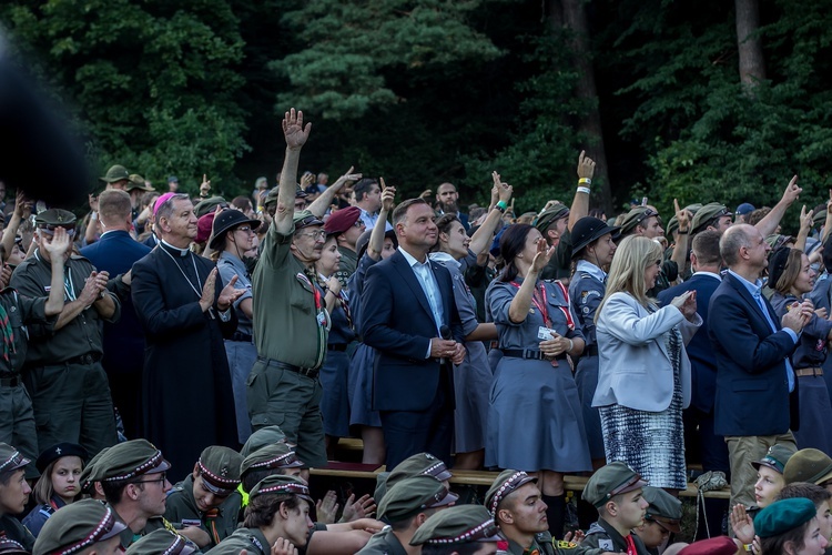 Harcerze w Gietrzwałdzie