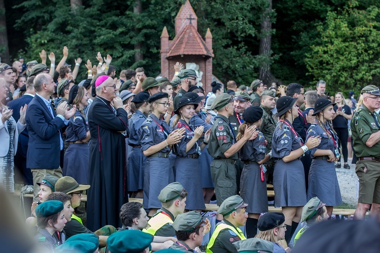 Harcerze w Gietrzwałdzie