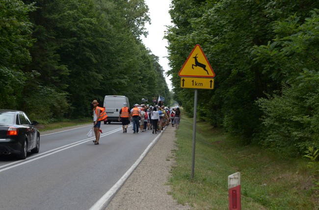 Grupa z Kozienic pielgrzymuje drugi dzień