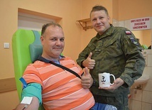 ▲	Oddanie krwi w tak szczególny dzień wiąże się z podwójną satysfakcją.