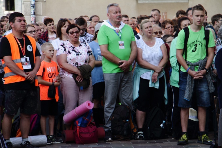 Wyjście 39. Pieszej Pielgrzymki Krakowskiej na Jasną Górę