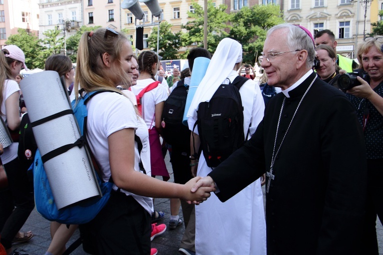 Wyjście 39. Pieszej Pielgrzymki Krakowskiej na Jasną Górę