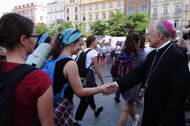 Wyjście 39. Pieszej Pielgrzymki Krakowskiej na Jasną Górę