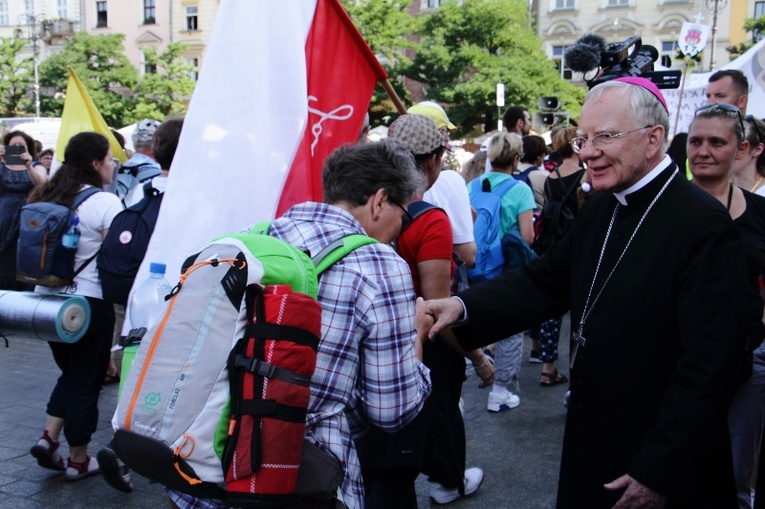 Wyjście 39. Pieszej Pielgrzymki Krakowskiej na Jasną Górę