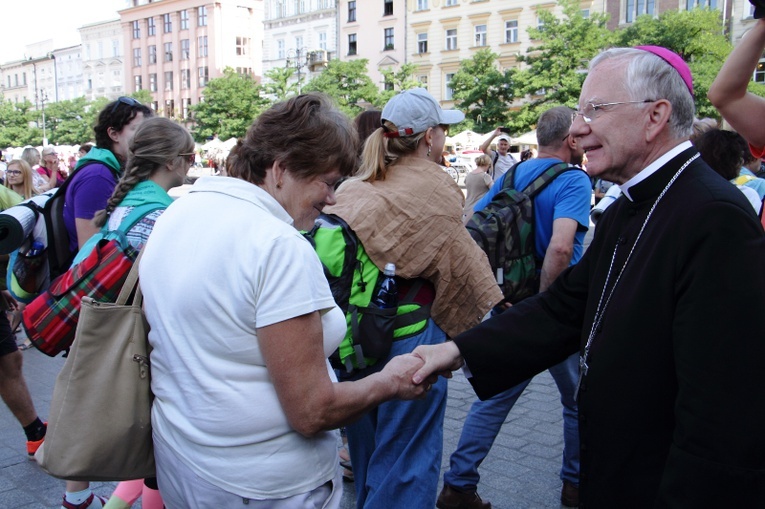 Wyjście 39. Pieszej Pielgrzymki Krakowskiej na Jasną Górę