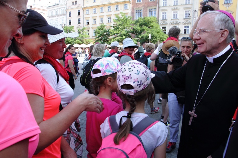 Wyjście 39. Pieszej Pielgrzymki Krakowskiej na Jasną Górę