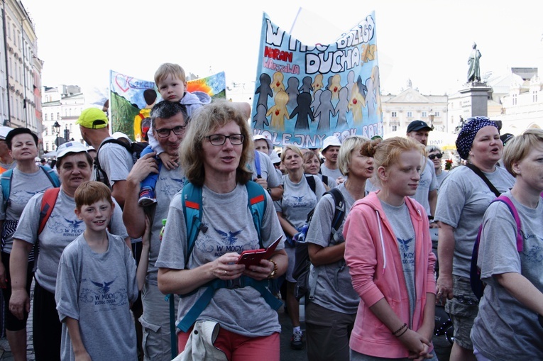 Wyjście 39. Pieszej Pielgrzymki Krakowskiej na Jasną Górę