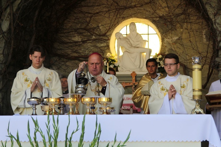 28. Piesza Pielgrzymka Bielsko-Żywiecka na Jasną Górę - Msza św. w Hałcnowie - 2019