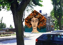 Wizualizacja muralu "Drzewo Życia", jaki być może powstanie w Głownie.