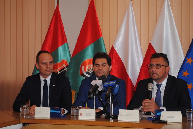 Stalowa Wola, Urząd Miasta. Konferencja prasowa.