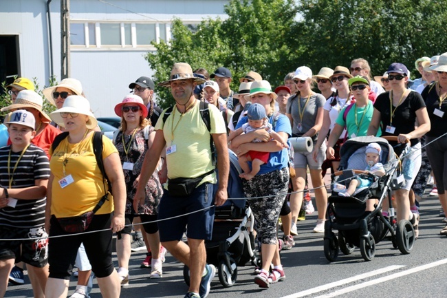 Kolumna z Opoczna na radomskiej pielgrzymce