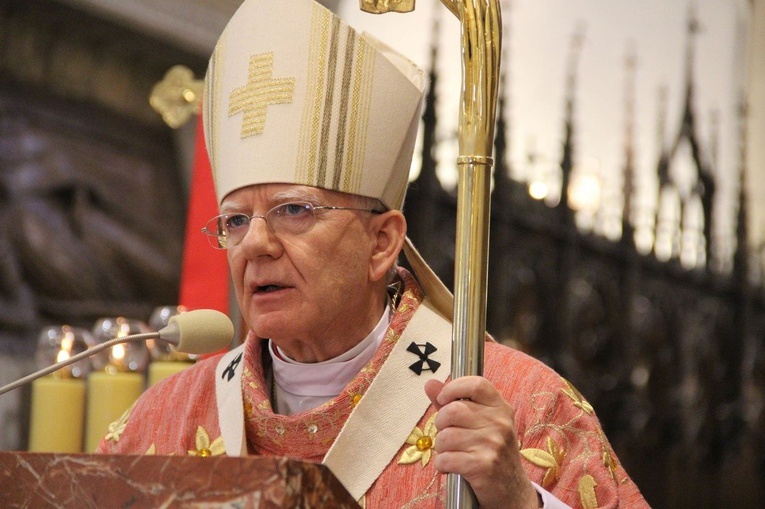 Abp Marek Jędraszewski w Tarnowie z okazji inauguracji V Synodu Diecezji Tarnowskiej.