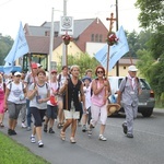 28. Pielgrzymka Cieszyńska 2019 na trasie - w Bziu Zameckim