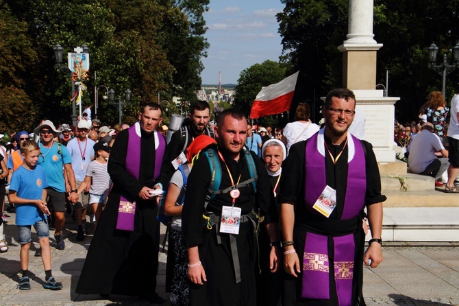 Wejście 39. Pieszej Pielgrzymki Krakowskiej na Jasną Górę