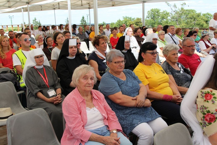 Oczekiwanie na pieszych pielgrzymów jasnogórskich i Msza święta - 2019