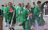 Oczekiwanie na pieszych pielgrzymów jasnogórskich i Msza święta - 2019