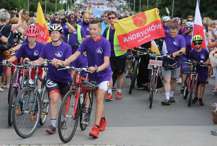 Powitanie 17. Andrychowskiej Pielgrzymki Rowerowej na Jasnej Górze - 2019