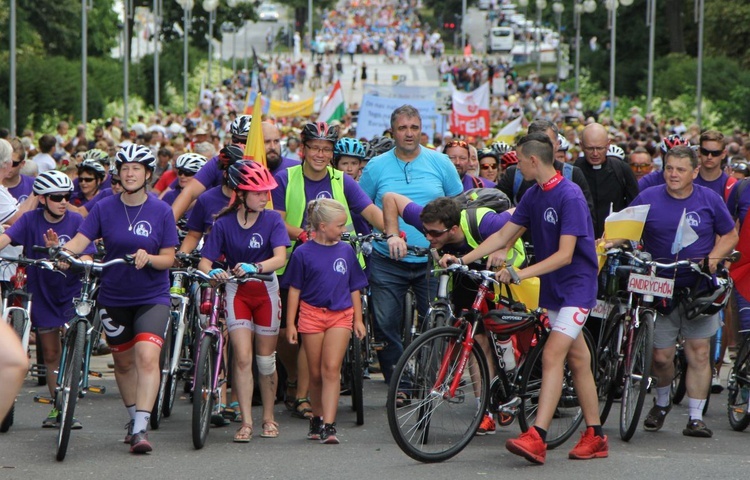 Powitanie 17. Andrychowskiej Pielgrzymki Rowerowej na Jasnej Górze - 2019