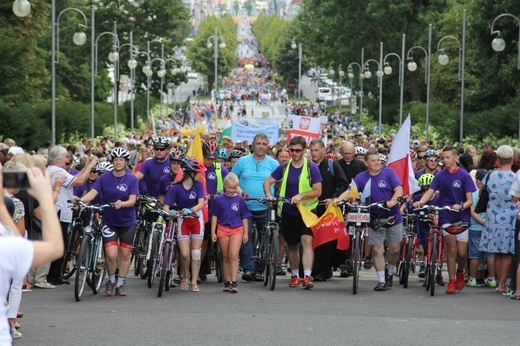 Powitanie 17. Andrychowskiej Pielgrzymki Rowerowej na Jasnej Górze - 2019