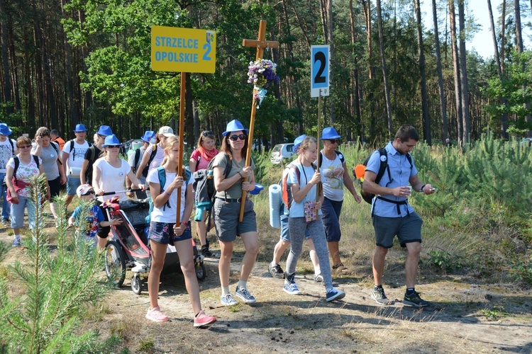 Pielgrzymi na leśnych ścieżkach