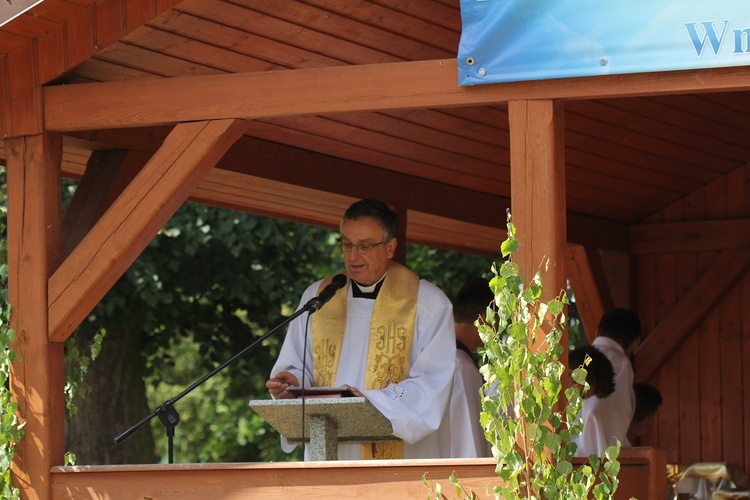 15 sierpnia w Ligocie Książęcej z pielgrzymami z Namysłowa i okolic