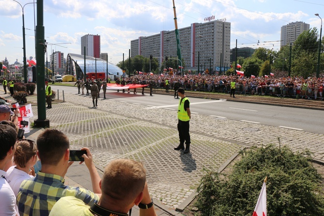 Katowice. Defilada "Wierni Polsce"