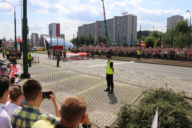 Katowice. Defilada "Wierni Polsce"