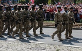 Katowice. Defilada "Wierni Polsce"