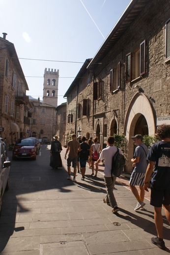 Młodzież ze Świętej Katarzyny w Asyżu